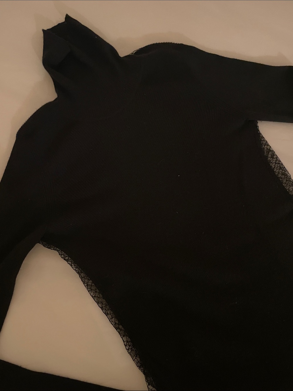 Gucci Women’s Black Lizzard Patterned Lace-Back Turtleneck Womens Size XS